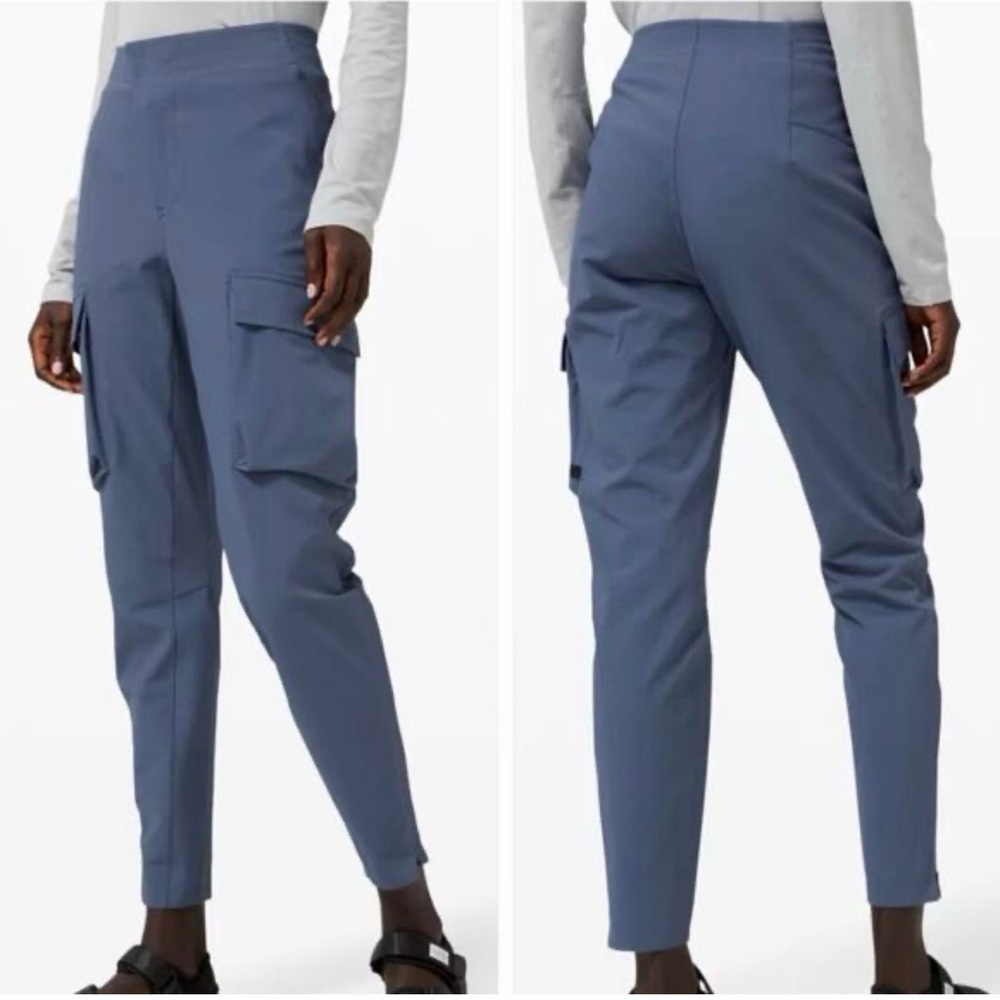 New Women’s Lululemon Lab Reykur Cargo Pant Ink Blue Size 4